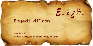 Enyedi Áron névjegykártya
